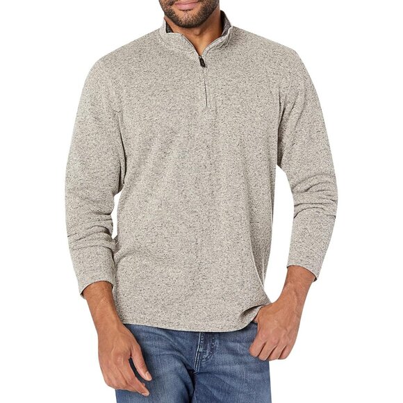 mens Long Sleeve Fleece Quarter-zip - Picture 4 of 11